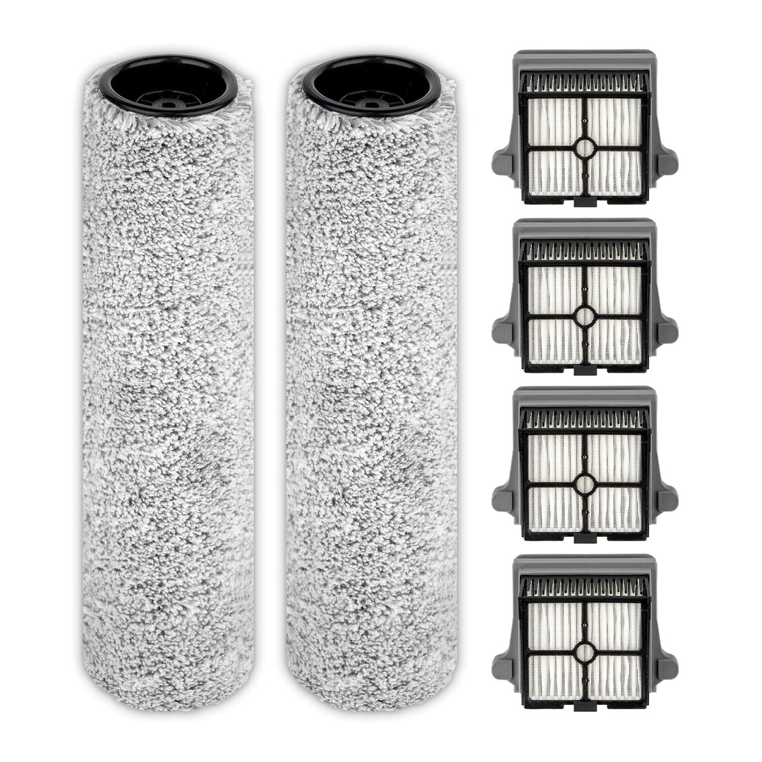 【Version 2, abnehmbar】(6 Stück) S7 Pro Bürstenwalzen und HEPA-Filter, kompatibel mit Tineco Floor On