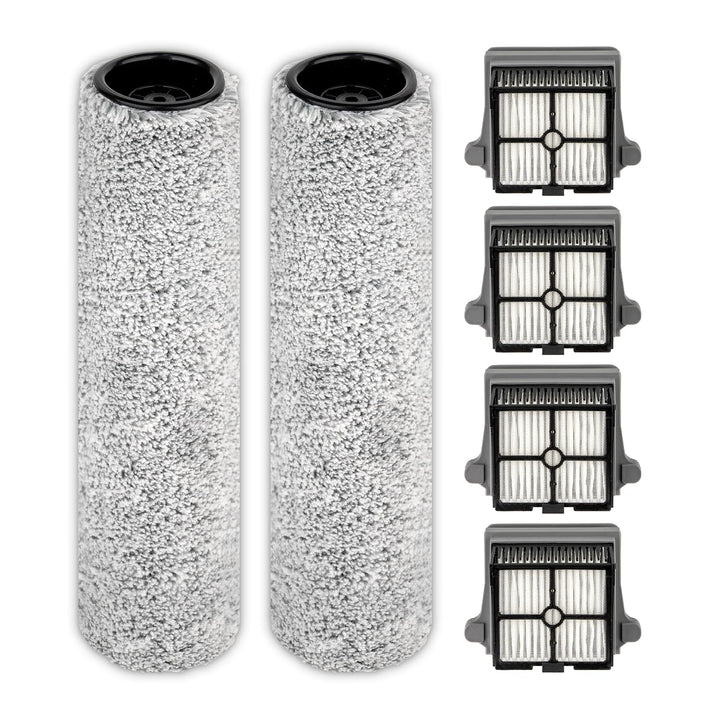 【Version 2, abnehmbar】(6 Stück) S7 Pro Bürstenwalzen und HEPA-Filter, kompatibel mit Tineco Floor On