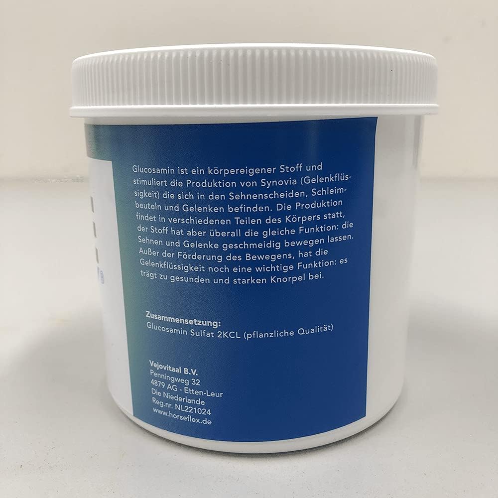 HORSE FLEX Glucosamin PUR Pulver für Pferde zur Unterstützung der Gelenke - 550 Gramm, 550 Gramm