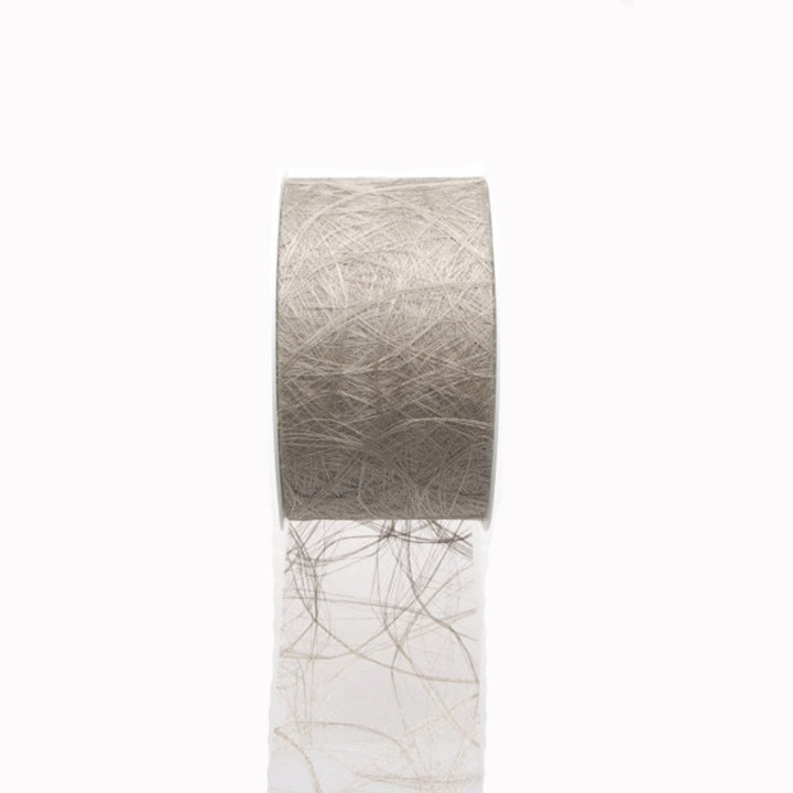 Deko und Band Sizoweb Tischband walnuss 7,9 cm Rolle 50 Meter - 64-79-25-039