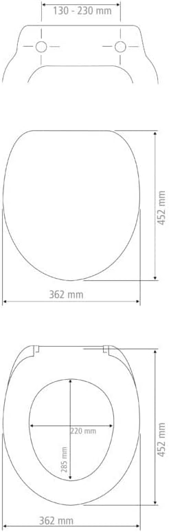 WENKO WC-Sitz Sedilo matt Schwarz, flacher Toilettensitz mit Absenkautomatik, hygienischer WC-Deckel