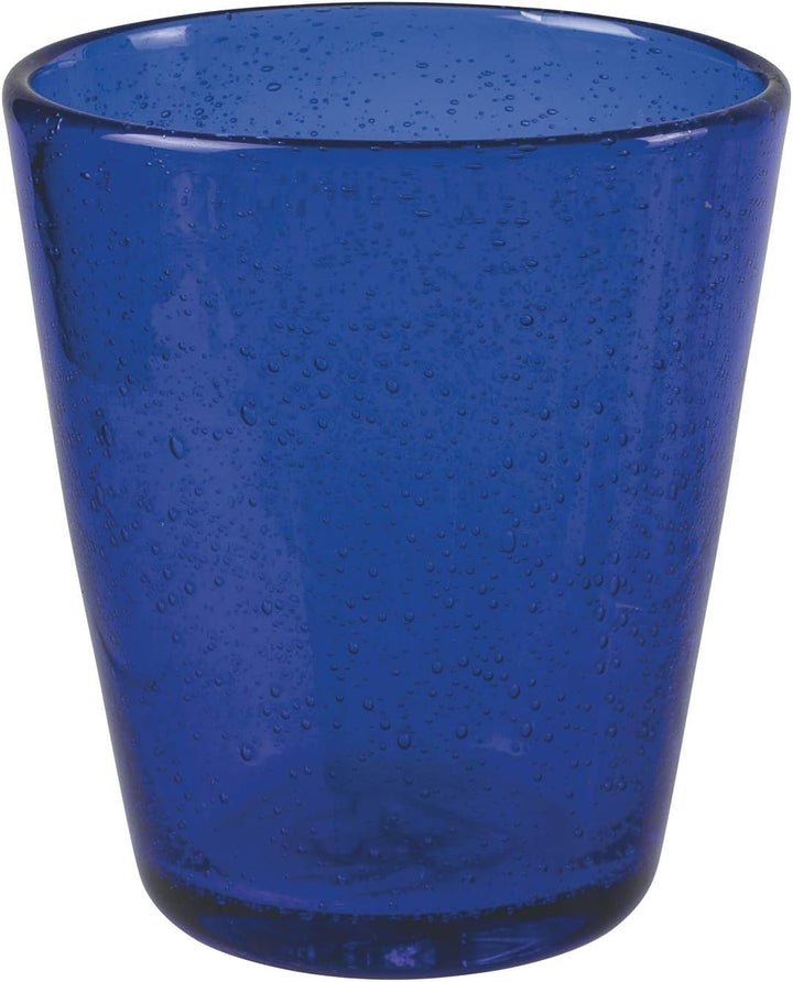 Villa d’Este Home Tivoli 5907746 Cancun/Marea Wasserbecher, 330 ml, mundgeblasen, Glas, Blaue Schatt