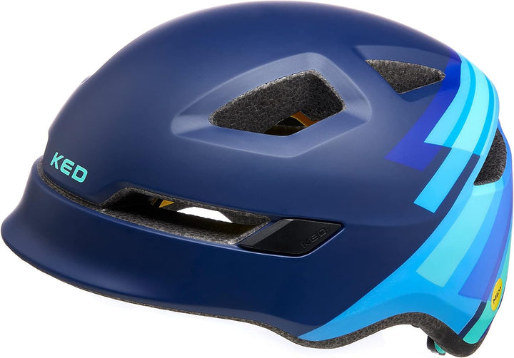 KED Pop MIPS Kinder Fahrrad Helm blau 2023 S | 48-52cm, S | 48-52cm