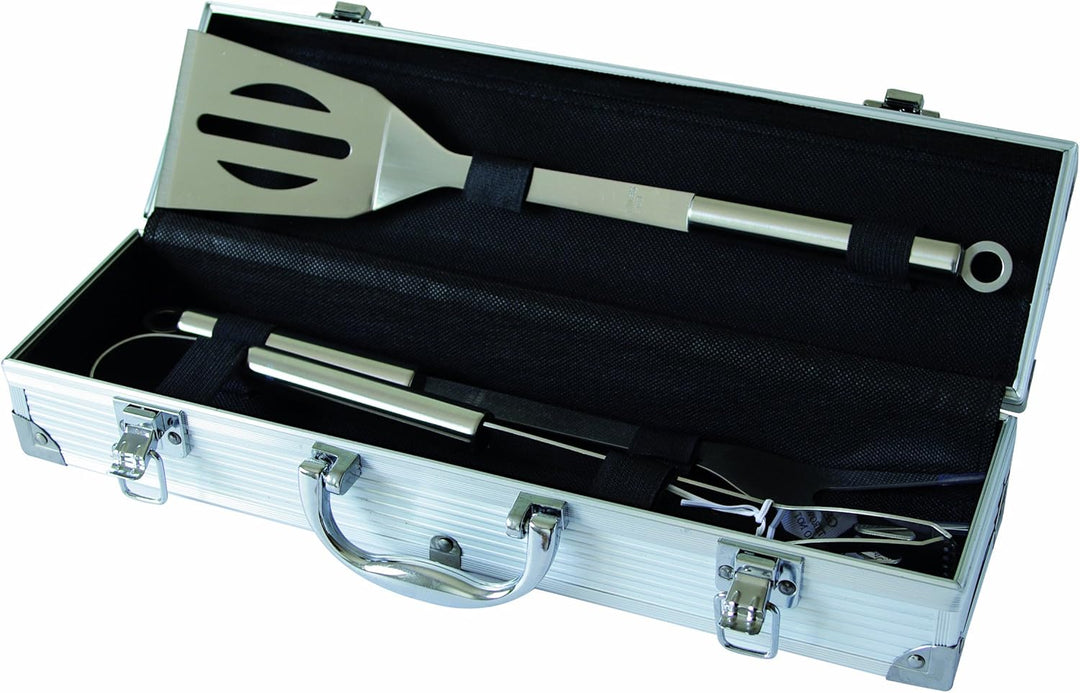 Pradel Excellence WB109 Metallkoffer mit Grillbesteck: 1 Palette / 1 Gabel + 1 Zange