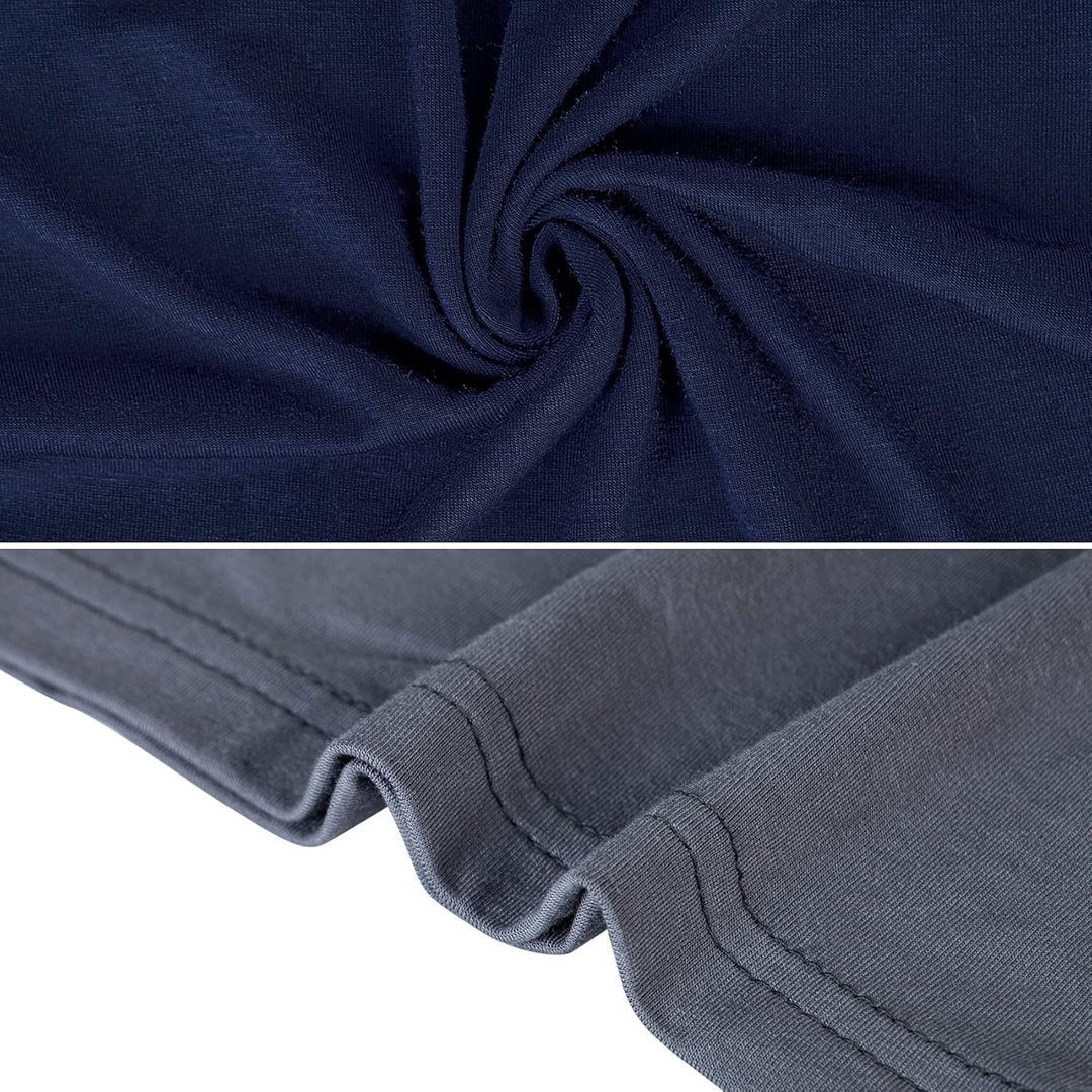 2er Pack Pyjamahose Herren Kurz Modal Schlafanzughose Weich Verstellbare Taille, Beidseitige Taschen