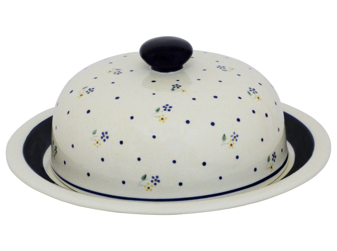 Original Bunzlauer Keramik Käseglocke L/Servierglocke gross Ø 27,5 cm im Dekor 111