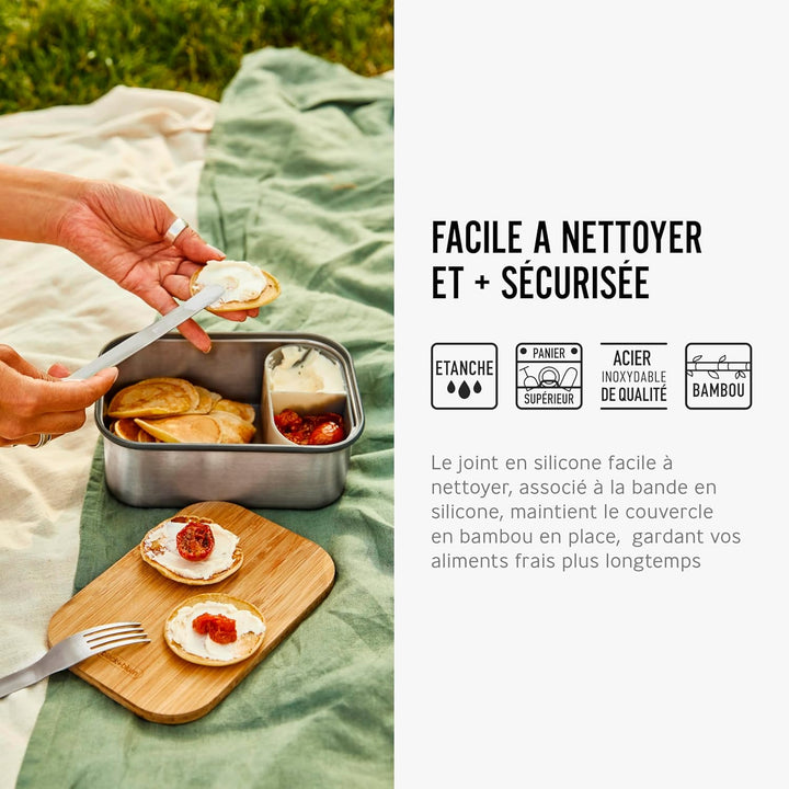 Edelstahl Sandwich 1250 ml Olive, 1250 ml Olive