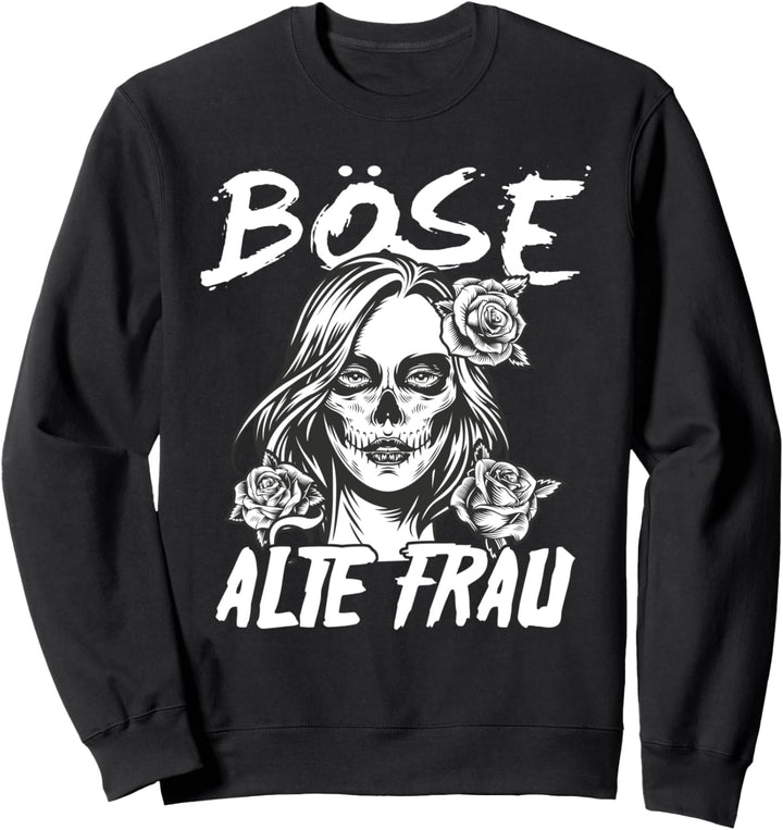 Böse alte Frau Día de Muertos Sweatshirt