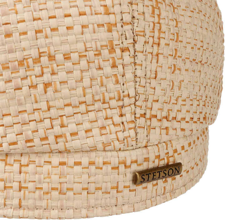 Stetson Hatteras New Toyo Flatcap Schirmmütze Ballonmütze Strohcap Herren - mit Schirm Frühling-Somm