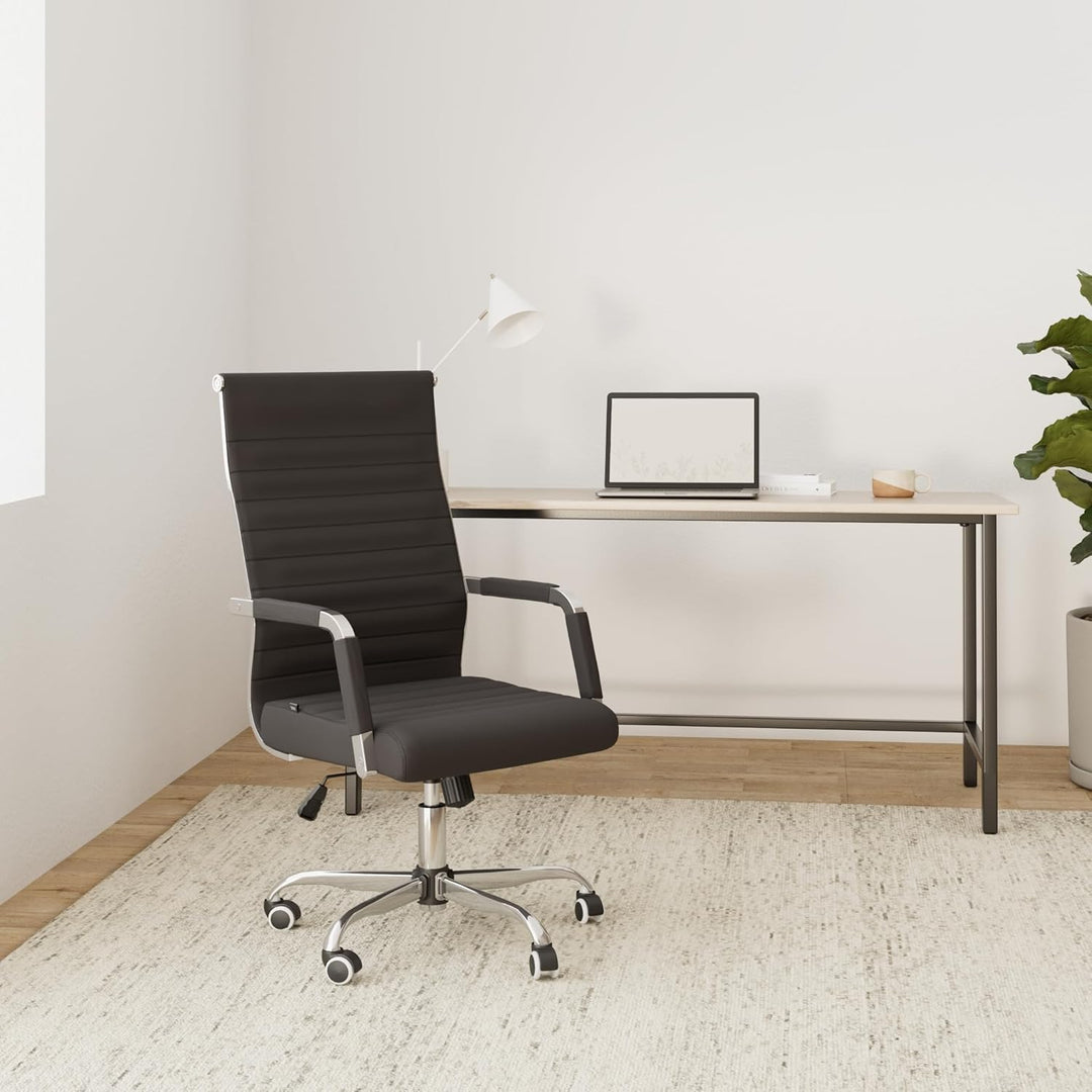 CLP Ergonomischer Bürostuhl Amadora I Höhenverstellbar, 360 Grad Drehstuhl I Kunstleder Oder Stoff B