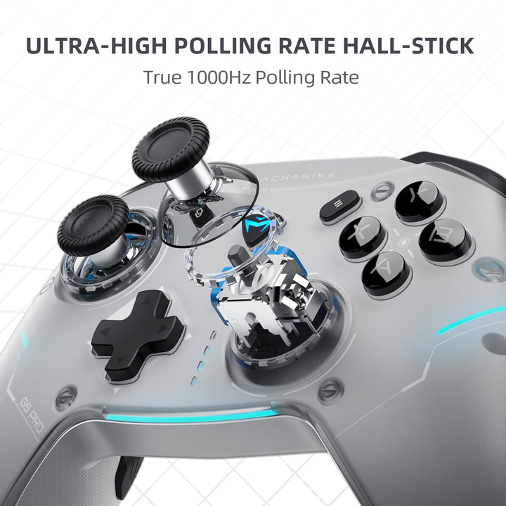 Machenike G5PROMAXSE Gaming PC Controller mit Ladestation, Bluetooth Controller mit Hall Effect Joys