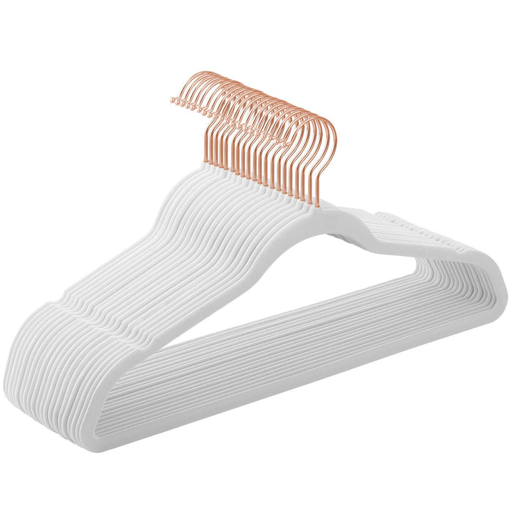 SONGMICS Kleiderbügel Samt, 20er Set, Jackenbügel, 41,5 cm breit, Anzugbügel, dünn, gut belastbar, u