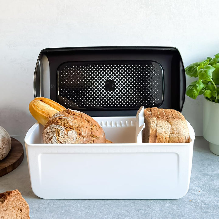 Tupperware BreadSmart - Brotkasten inkl. praktischem Box-Trenner - BPA-Frei - Backwaren bleiben läng