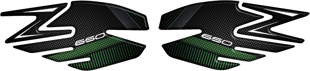 Aufkleber aus Harz, 3D-Effekt, kompatibel mit Kawasaki Z650 (Metallic Matte Graphenesteel Gray - Ebo