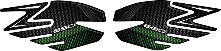Aufkleber aus Harz, 3D-Effekt, kompatibel mit Kawasaki Z650 (Metallic Matte Graphenesteel Gray - Ebo