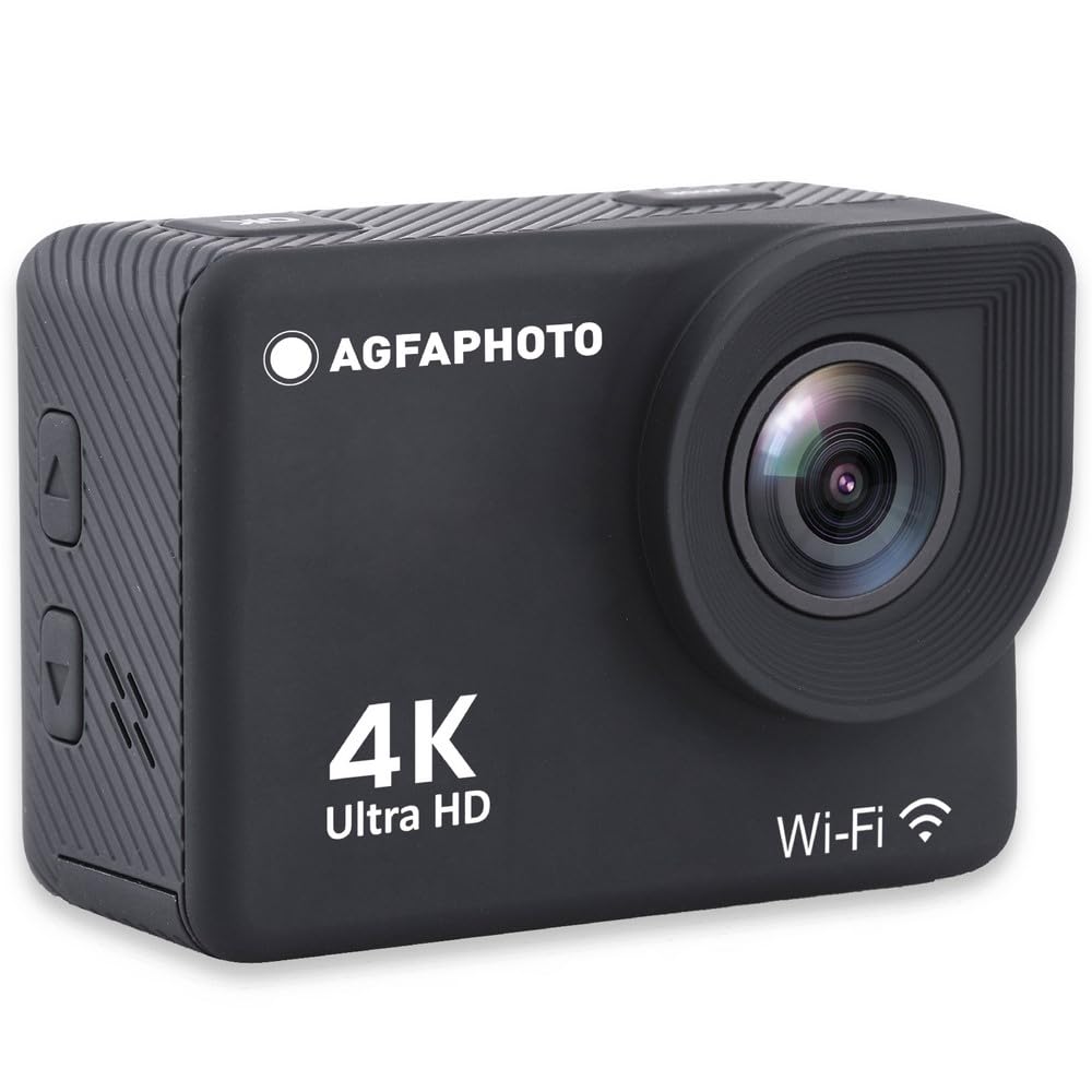 AgfaPhoto Realimove AC9000-30 m wasserdichte Digitale Action-Kamera (True 4K, EIS Anti-Shake, 170 °