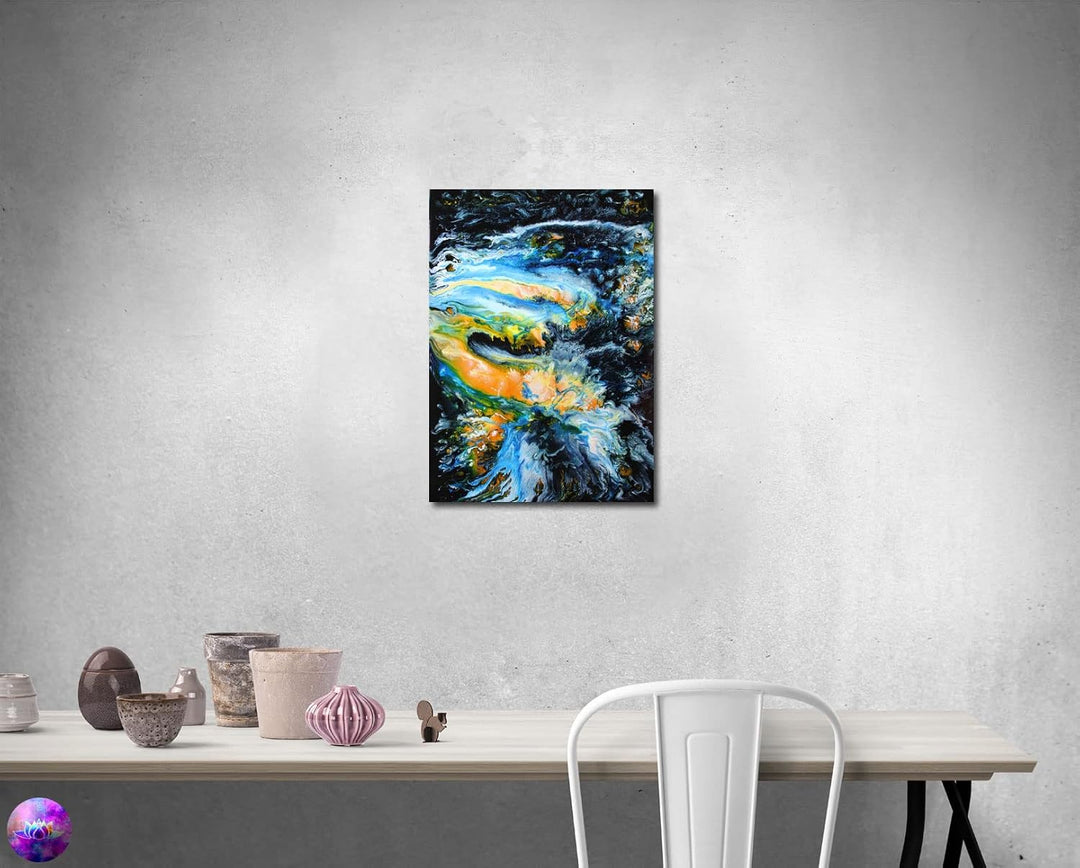 Original Gemälde Abstrakte Malerei - moderne hochglanz Wandbilder - Resin Art Kunst Bild Harz Unikat
