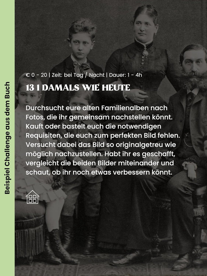 Memories2Make® Challengebuch mit 32 Abenteuern für Familien - Persönliches Erinnerungsbuch zum Versc