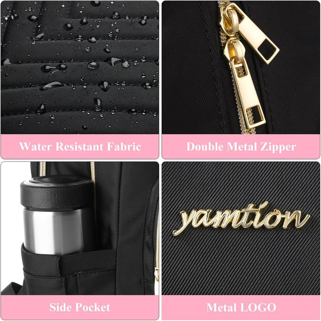 YAMTION Rucksack Damen,Schulrucksack Mädchen Teenager Schultasche Frauen 15.6 Zoll Laptop Rucksack m