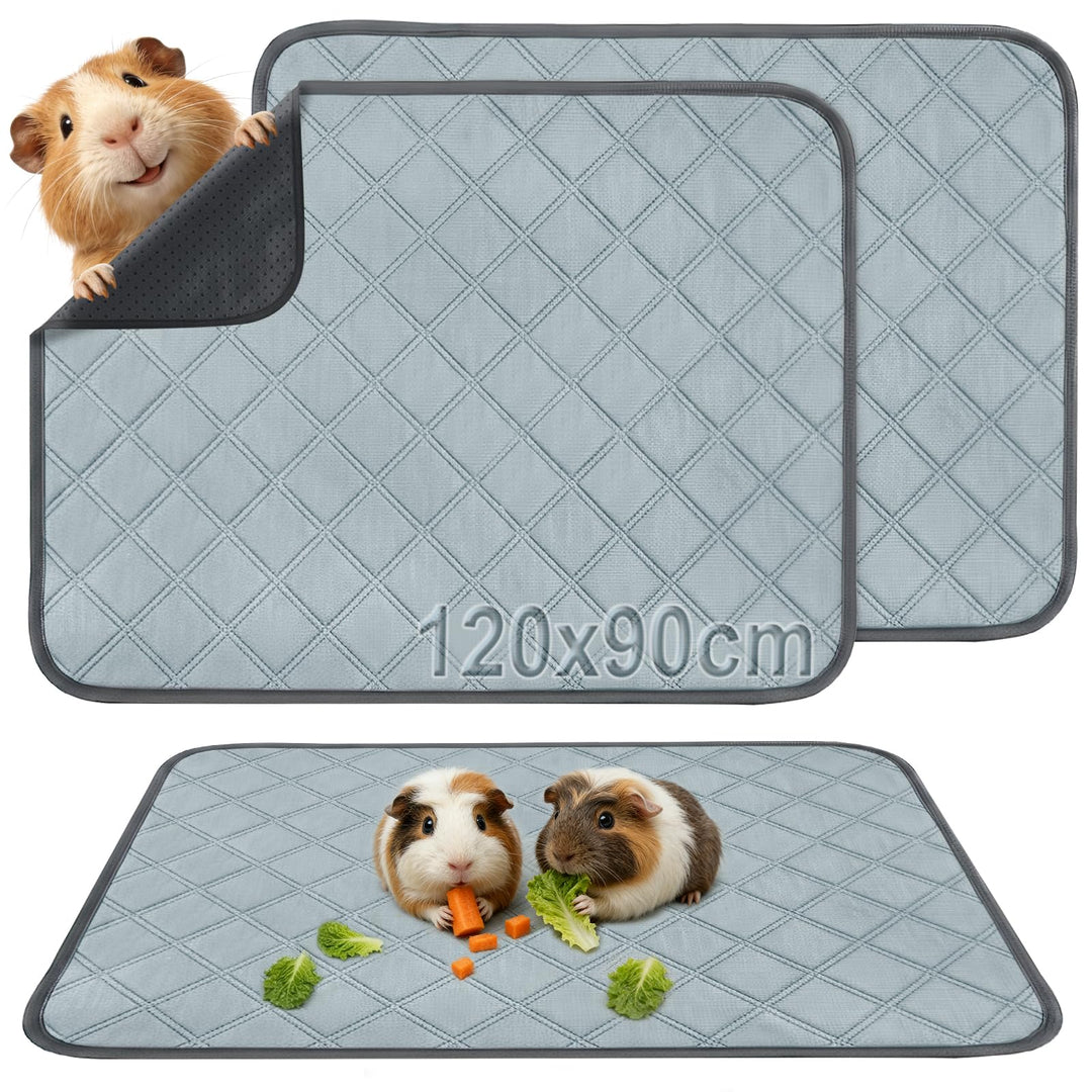 2 Stück pipipads meerschweinchen Wiederverwendbare - Super Saugfähig & rutschfest, Ideales Meerschwe