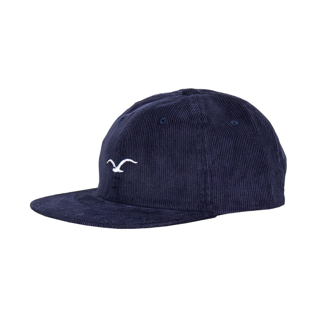 Cleptomanicx Snapback Cap Cord Möwe (Dark Navy)