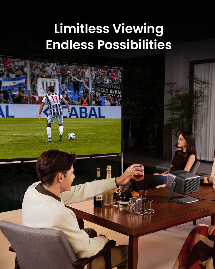 JMGO N1S 4K NEU UHD Mini Beamer+100 Zoll Projektorleinwand