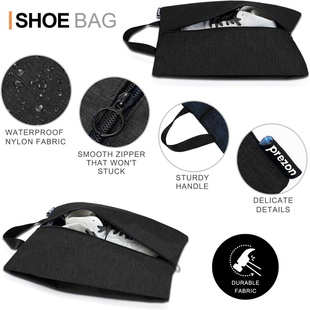 Komprimierbaren Packwürfeln mit Reiseschuhtasche und Wäschesack, Erweiterbarer Koffer-Organizer, Pac