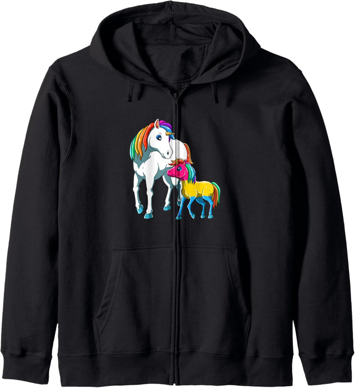 Pansexuelle Einhorn Mama Teenager Kapuzenjacke