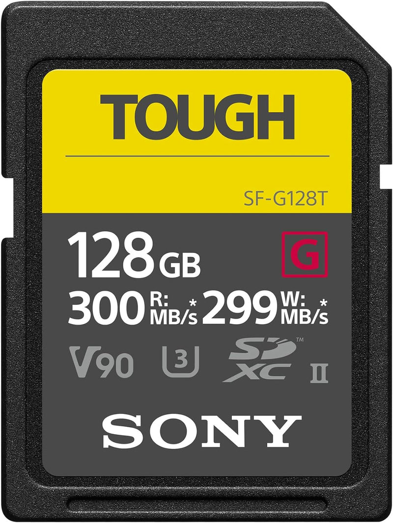 Sony SF-G128T SD-Speicherkarte (128 GB, UHS-II, SD Tough, G Serie), 128 GB