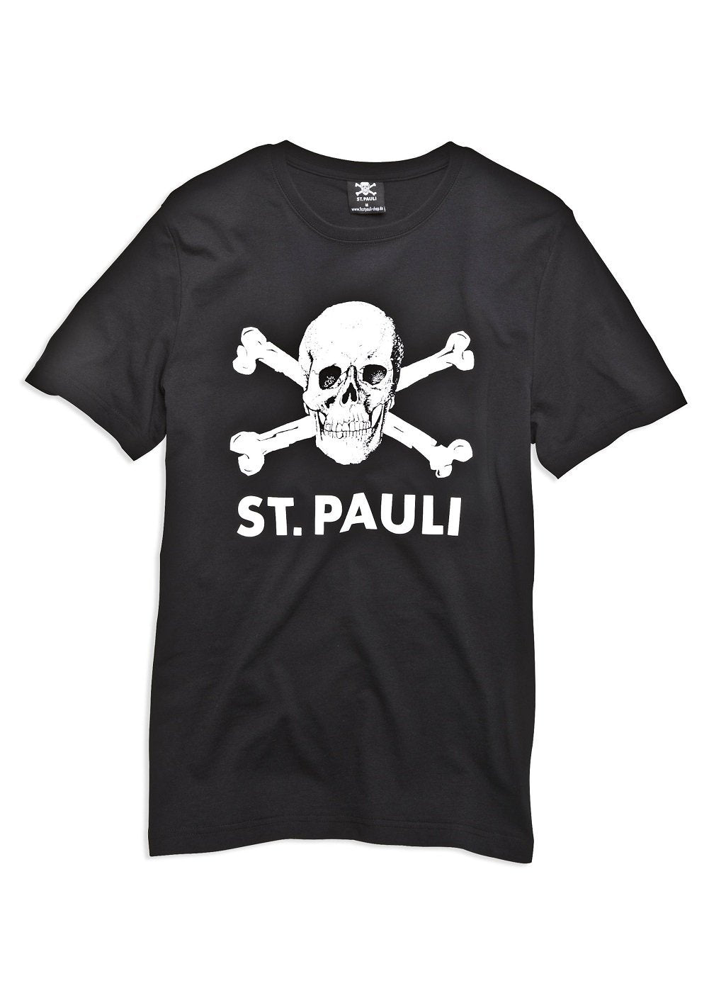 FC St. Pauli Totenkopf I T-Shirt (braun M Schwarz, M Schwarz