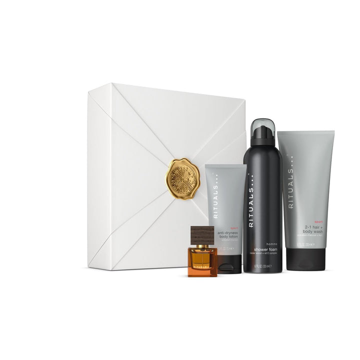 RITUALS Geschenkset für Männer aus der Homme Collection, Medium - Mit Zedernholz & Vitamin E-Komplex