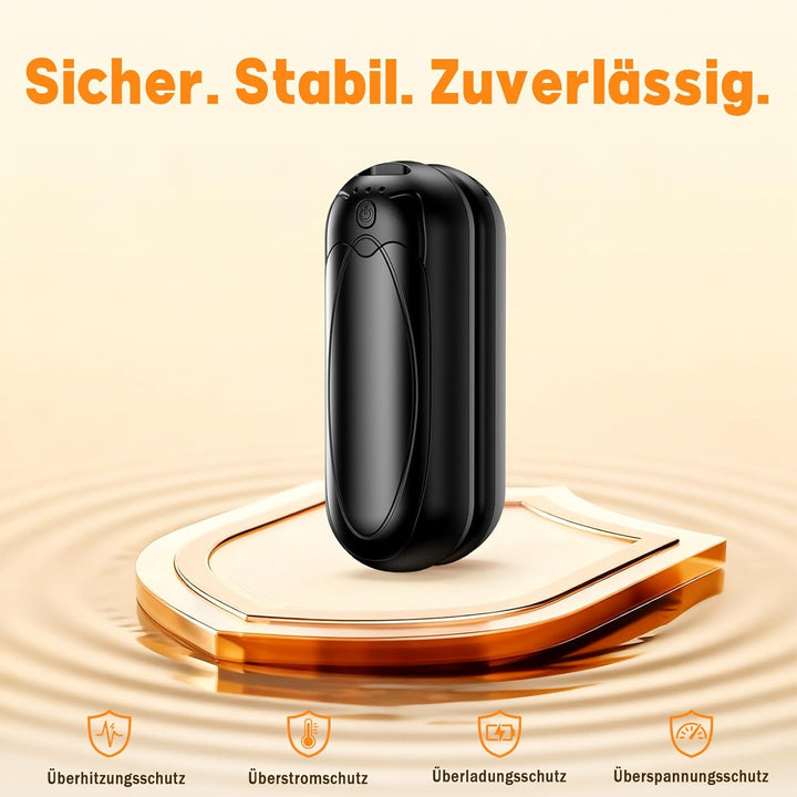 Handwärmer Wiederaufladbar 2er-Set, 7000mAh Elektrische Taschenwärmer mit 3 Heizstufen, Tragbare Mag
