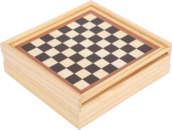small Foot Spielesammlung 7 Klassiker aus Holz, Gesellschaftsspiele für die ganze Familie, für Kinde