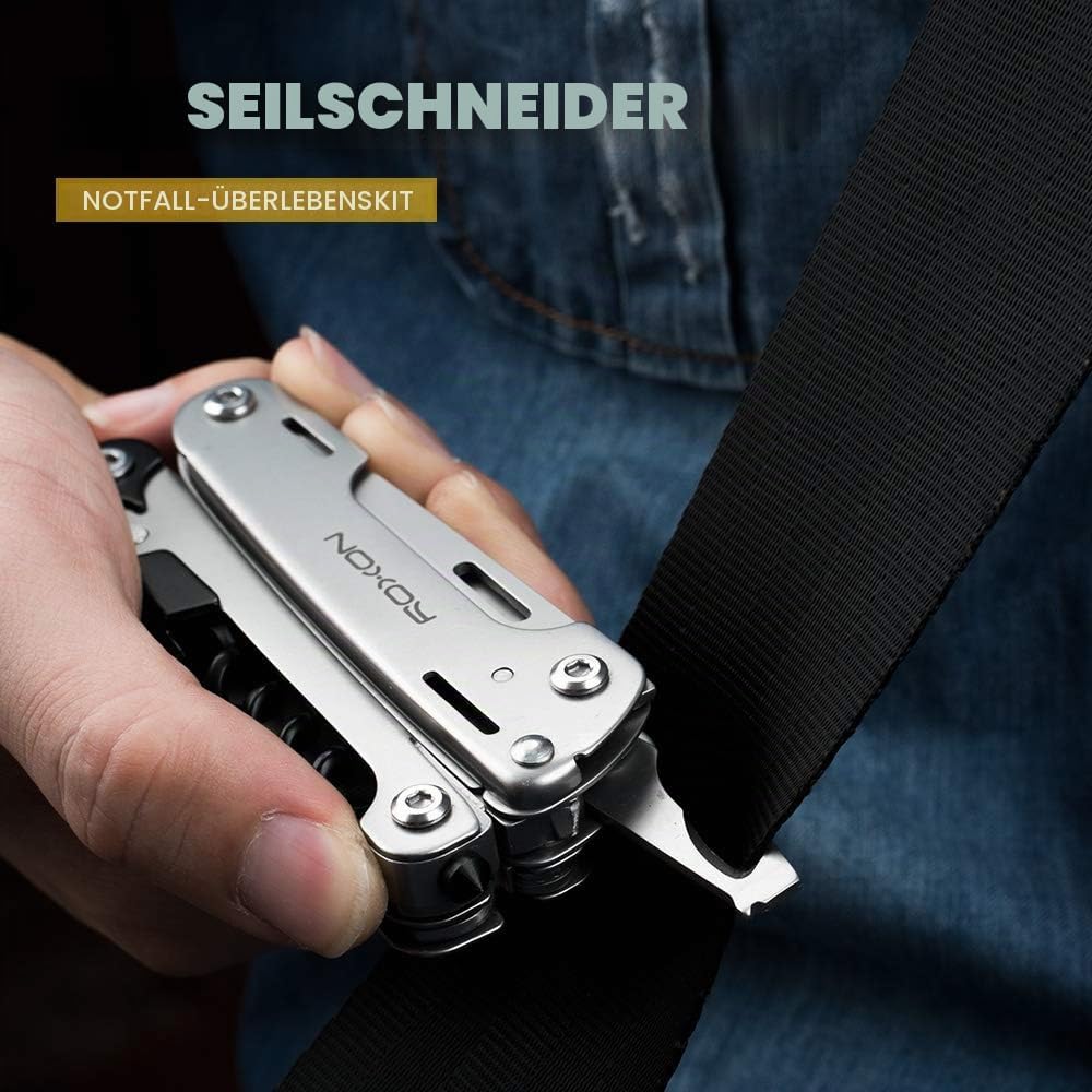 KH-Security 350136 security Unisex – Erwachsene Roxon Storm Multifunktionstool 16 teilig Multitool,