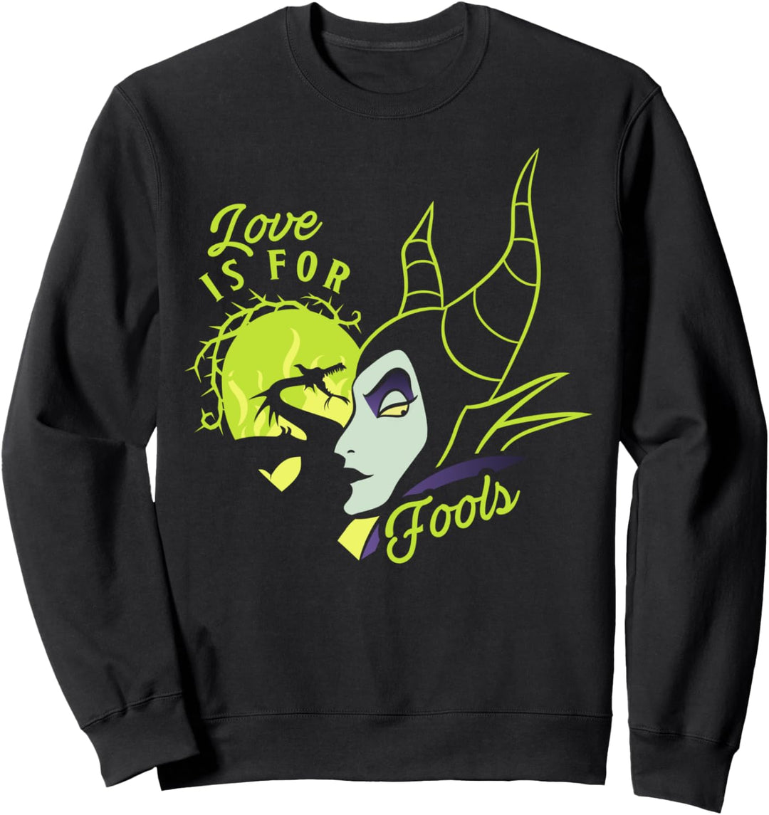 Disney Villains Valentinstag Maleficent Love Is For Fools Sweatshirt