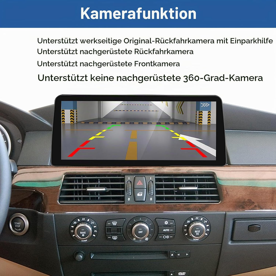 Road Top 12,3 Zoll Ultraschmaler Autoradio Carplay für BMW 5er E60/E61 CCC | 2003-2008 Jahr, Linux H