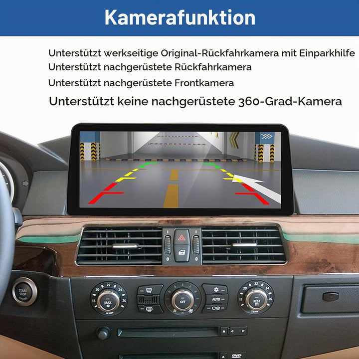 Road Top 12,3 Zoll Ultraschmaler Autoradio Carplay für BMW 5er E60/E61 CCC | 2003-2008 Jahr, Linux H