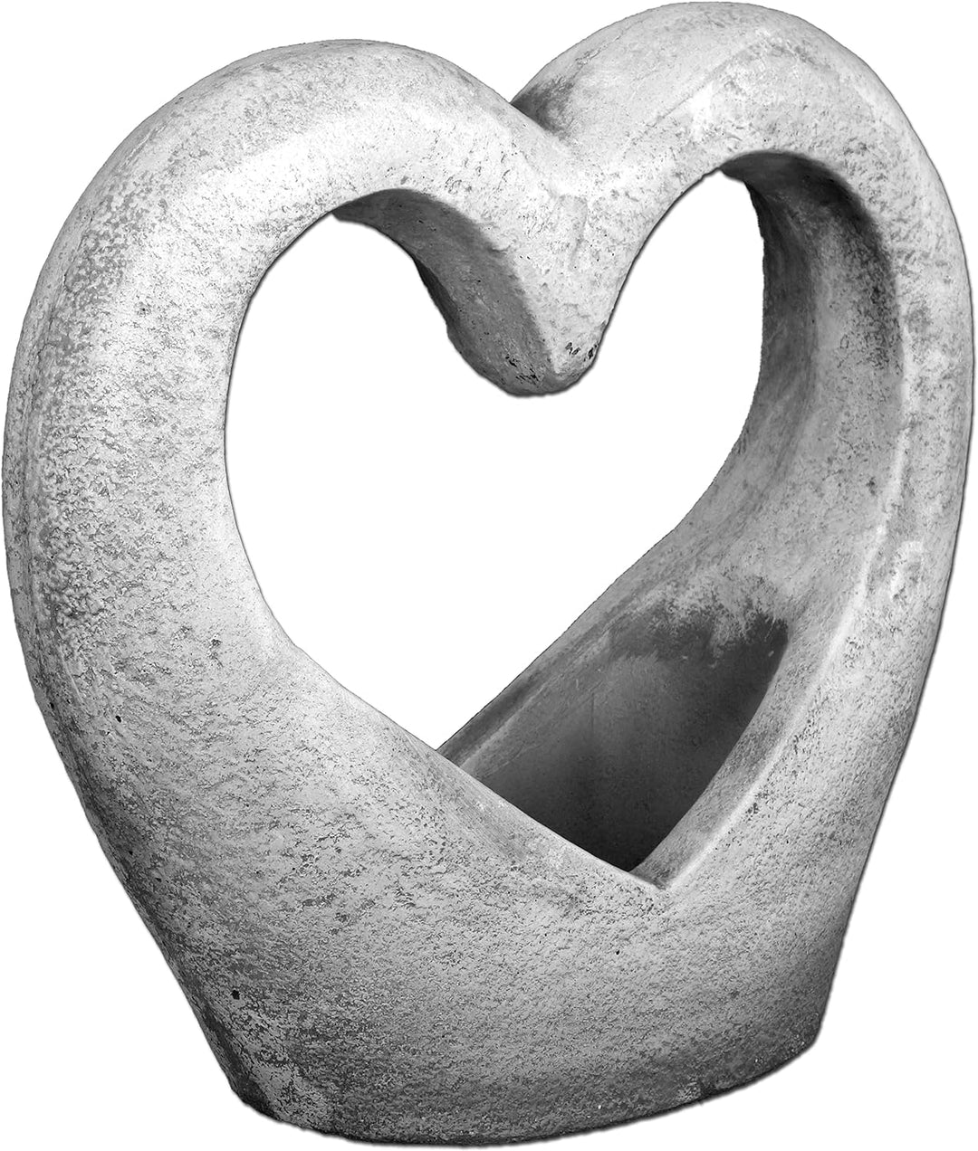 Blumenkübel in Herzform aus Beton Outdoor- oder Indoor-Pflanzgefäss für Terrasse, Garten, Haus