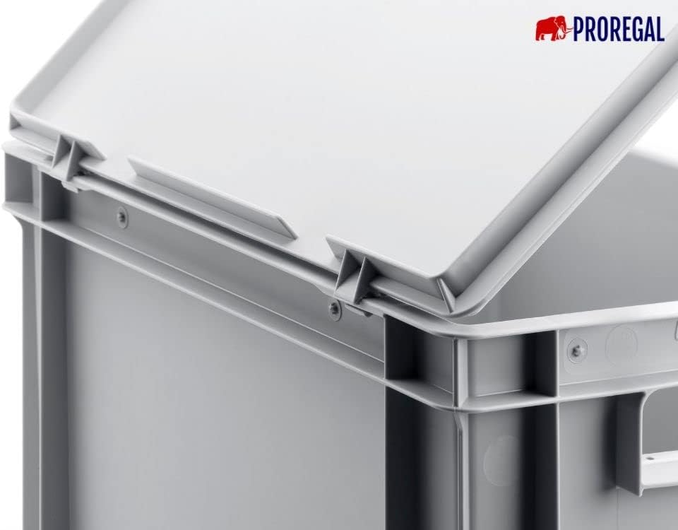 Scharnierdeckel für Eurobehälter | BxT 40x60cm | Eurobox, Transportbox, Transportbehälter, Stapelbeh