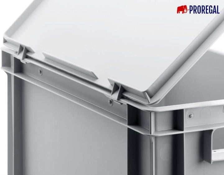Scharnierdeckel für Eurobehälter | BxT 40x60cm | Eurobox, Transportbox, Transportbehälter, Stapelbeh