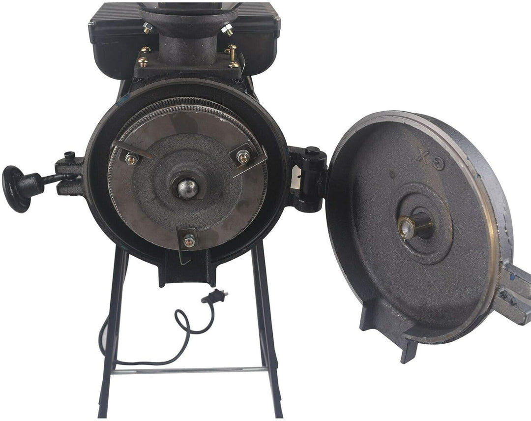 2200W Elektrisch Getreidemühle Korn Schleifmaschine Dry Kornmühle mit Trichter Mehlfuttermühle