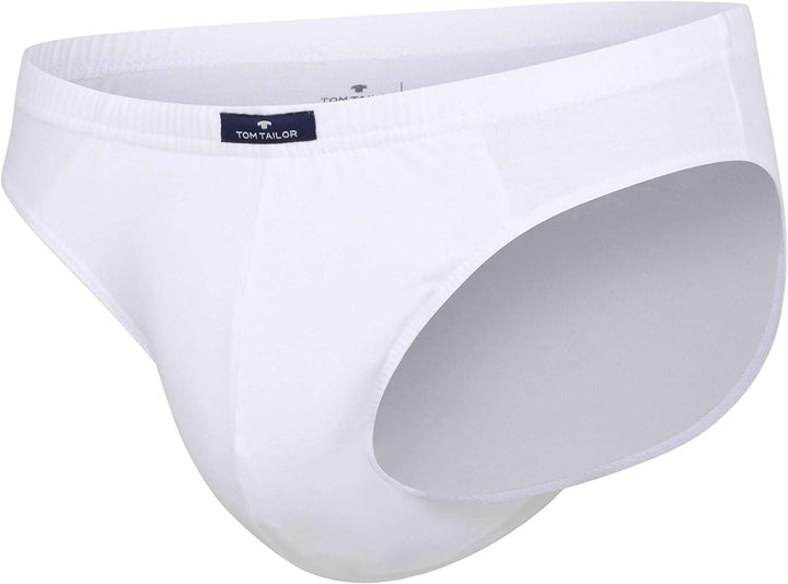 TOM TAILOR, Herren Briefs, 7er Pack, Single Jersey, Weiss, M