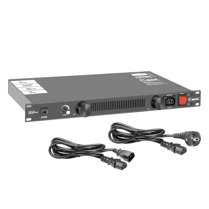 Adam Hall 19" Parts PCL 10 - Power Conditioner mit Rack-Beleuchtung, Schwarz