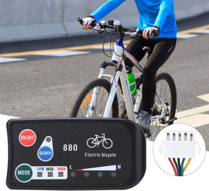 Qcwwy KT LED880 Fahrradmessgerät, Kompaktes, Leichtes Design für Fahrparameter, Einfache Installatio