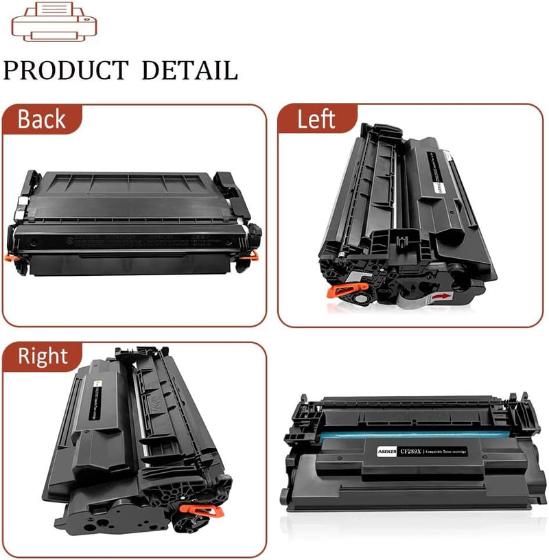 ASEKER Kompatibel Tonerkartusche 89X CF289X 89A CF289A für HP Laserjet Enterprise M507 M507x M507n M