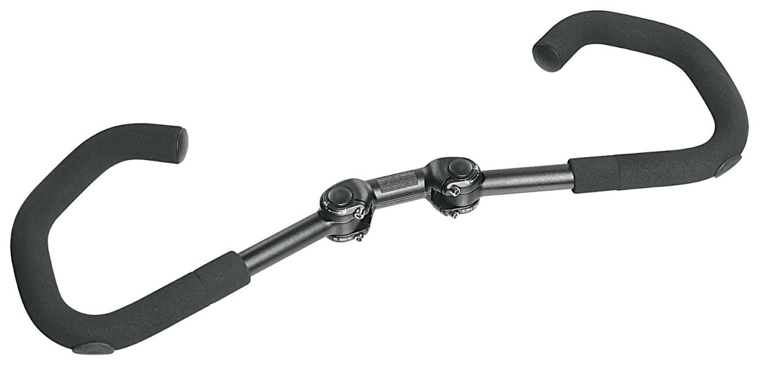 ergotec Fahrradlenker Lenkerbügel AHS-Premium 25.4 / Aluminium AL6061-T6 Schwarz, Schwarz