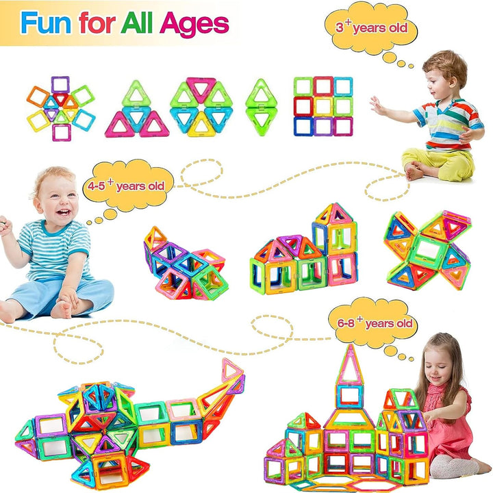 morkka 76 Teile Magnetische Bausteine, Magnete Spielzeug Kinder Magnetbausteine Magnetspiel für Spie