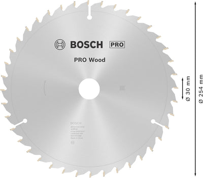 Bosch Accessories Bosch Professional Kreissägeblatt Optiline Wood (für Holz, 254 x 30 x 2,0 mm, 40 Z