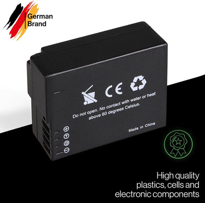 PATONA Premium (2X) Ersatz für Akku Panasonic DMW BLC12 E (echte 1100mAh) DMW BLC-12 Premium x2, DMW