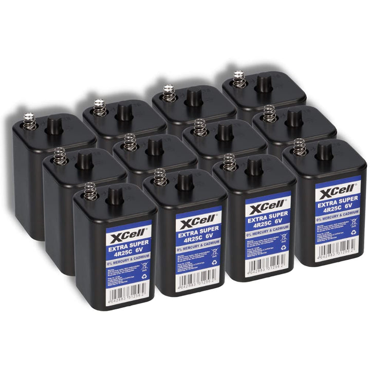 12x 6V 4R25 Batterie 9500mAh Blockbatterie Baustellenleuchte Blinklampen Handlampen Laternenbatterie